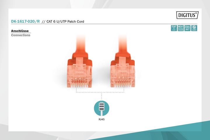 Produktbild Digitus Netzwerkkabel (U/UTP, CAT6, 2 m)