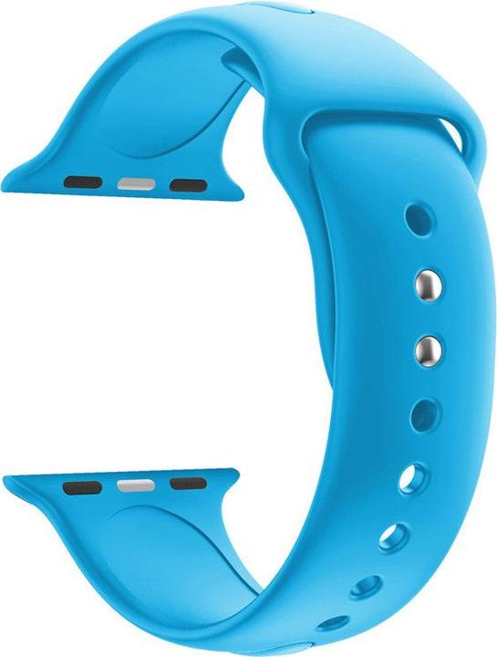 Produktbild Hermex Apple Watch 44mm / 42mm Silikon Armband S/M BLAU (42 mm, 44 mm, Silikon)