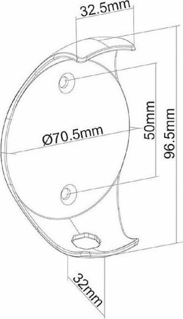 Produktbild Maclean MC-842 - Wandhalterung für Lautsprecher, kompatibel mit Google Home Mini, schwarz (1 Stk., Wandmontage, Nicht beweglich)