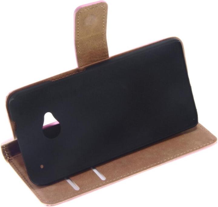 Image du produit OEM Slim Leather Book Case for HTC M7 for - rose 4250710548125 (HTC One)