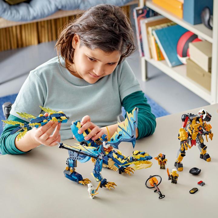 Produktbild LEGO Kaiserliches Mech-Duell gegen den Elementardrachen (71796, LEGO Ninjago)