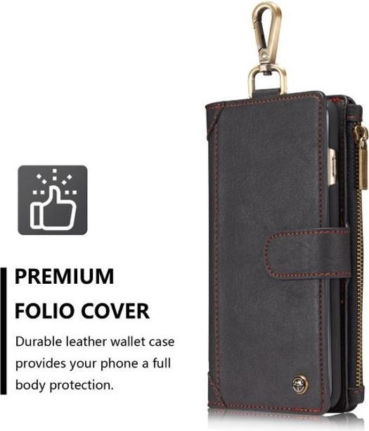 Produktbild Caseme Schlankes Leder Etui mit Portemonnaie (Apple iPhone 7 Plus, Apple iPhone 8 Plus)