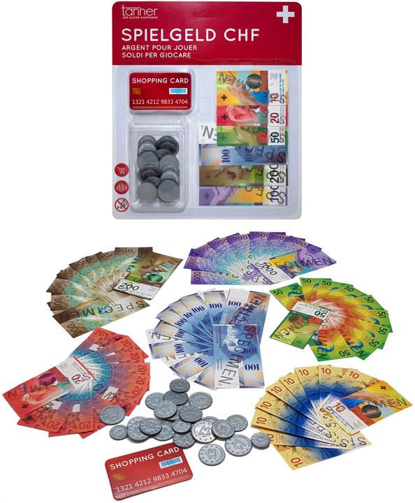 Actual product image Tanner CHF Play money