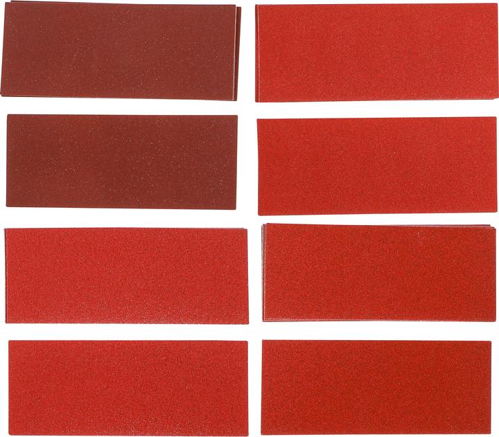 Produktbild BGS Schleifblatt-Satz für Schwingschleifer / Handschleifer 93 x 230 mm K 60 - 180 25-tlg. (K 60, K 180, K 80, K 120)