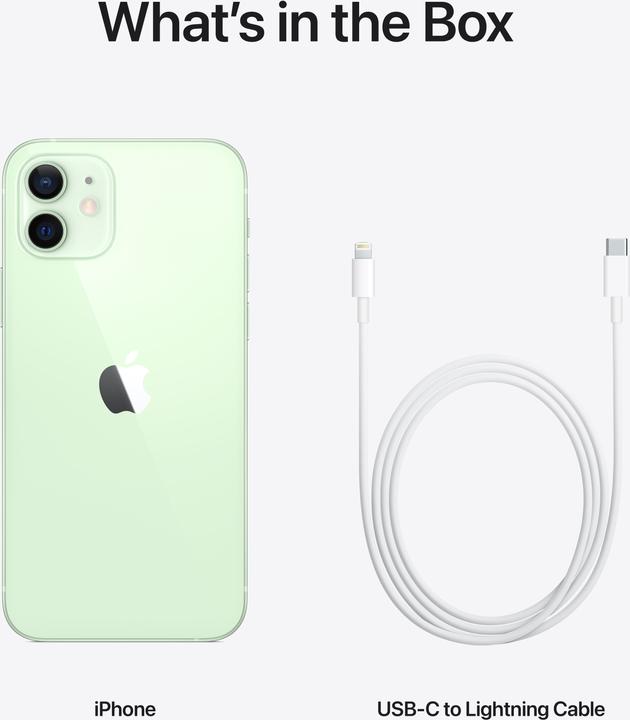 Produktbild Apple iPhone 12 (256 GB, Green, 6.10", SIM + eSIM, 12 Mpx, 5G)