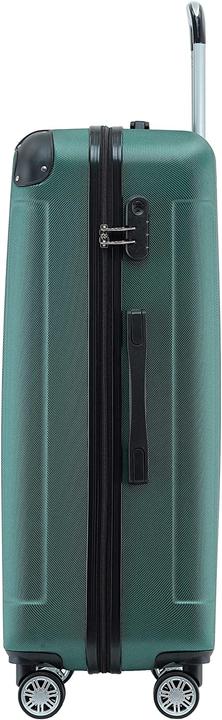 Immagine prodotto Beibye Valigia da viaggio Twin Wheels 3pcs Verde scuro (M (50 - 90l), L (90 - 115l), XL (da 115l))