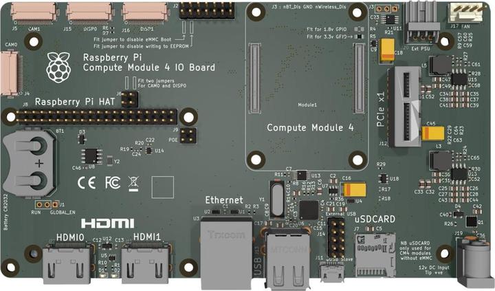 Actual product image Raspberry Pi Rpi Cm4 Io Board Pi
