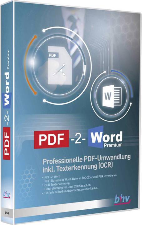 Bhv PDF-2-Word Premium (1 User, unbegrenzt)