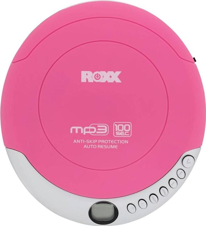 Actual product image Roxx PCD 501 pink Portable CD player CD, CD-R, CD-RW, MP3 Pink, silver