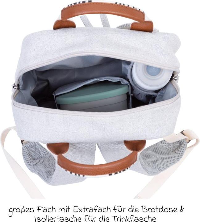 Image du produit Childhome Sac à dos pour enfants Club Signature canvas vieux blanc (7.40 l)