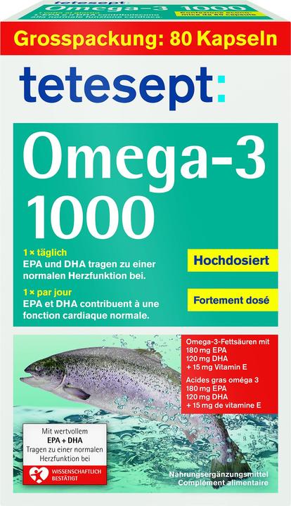 Immagine prodotto Tetesept omega-3 (80 Pezzo/i, Pillole, 155 g)