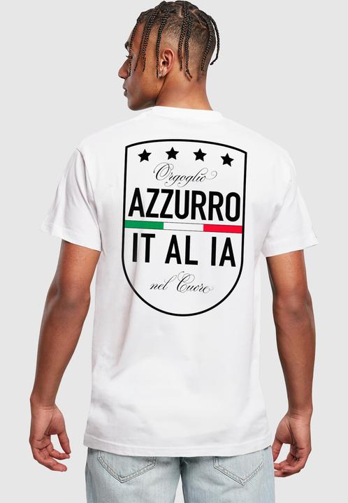 Actual product image Mister Tee MisterTee Azurro Italia Crest Tee - 166913 (M)