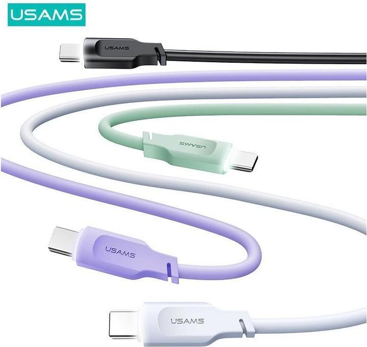 Image du produit Usams Câble de charge type-C vers type-C - Blanc (1.20 m)