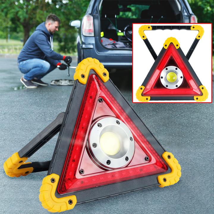 Produktbild ProPlus LED Warndreieck mit verschiedenen Lichtmustern