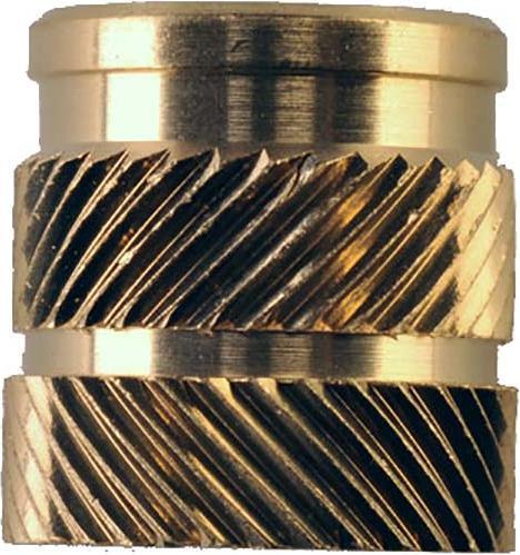 Rs Pro M4 Brass Threaded Insert, 6.3mm diameter 5.6mm Dep (M4)