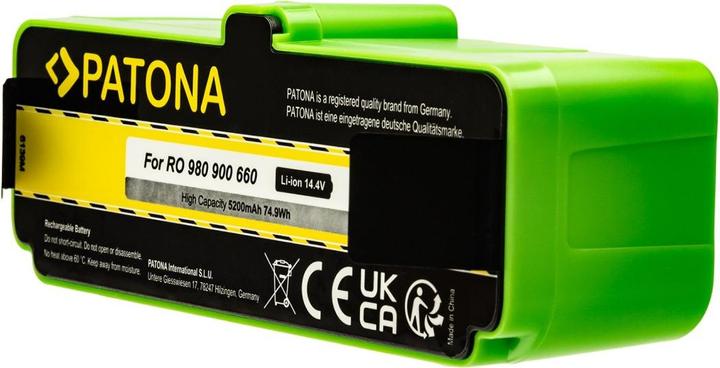 Actual product image Patona Battery Roomba iRobot 980