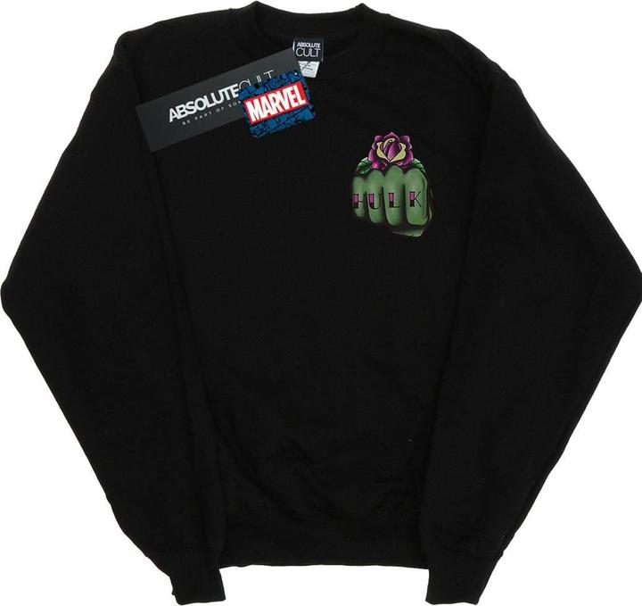 Produktbild Hulk Tattoo Fist Breast Print Sweatshirt (L)