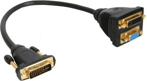 Productafbeelding InLine DVI-I adapterkabel (DVI, VGA, 23 cm)