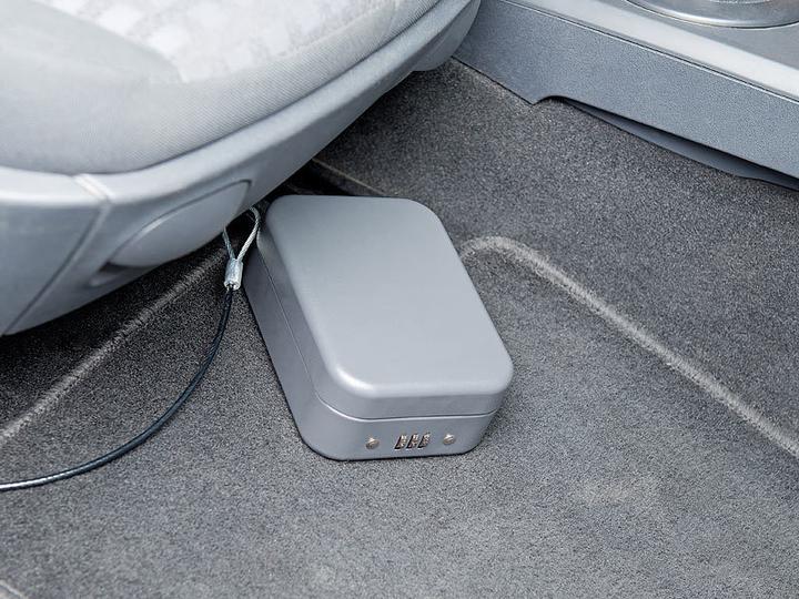 Produktbild Xcase Mini-Stahl-Safe mit Zahlenschloss & Sicherungskabel