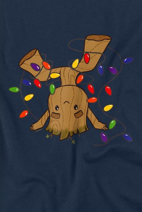 Actual product image Guardians of the Galaxy Mens Groot Christmas Lights T-Shirt (L)