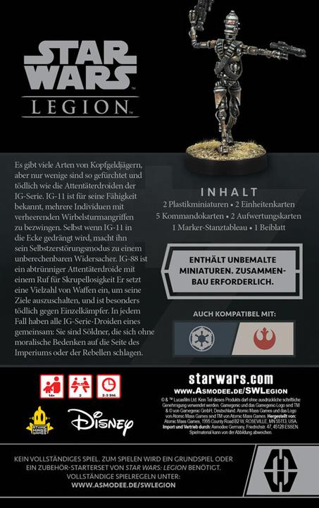 Actual product image FFG FFGD4697 - IG Series Legion Assassin Droids - for Star Wars (EN Expansion) (German)