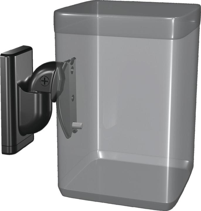 Actual product image Sanus WSWM22 Wall mount for Sonos One, Play:1 and Play:3, Pair (1 pair, Wall installation, Pivoting, Tiltable)