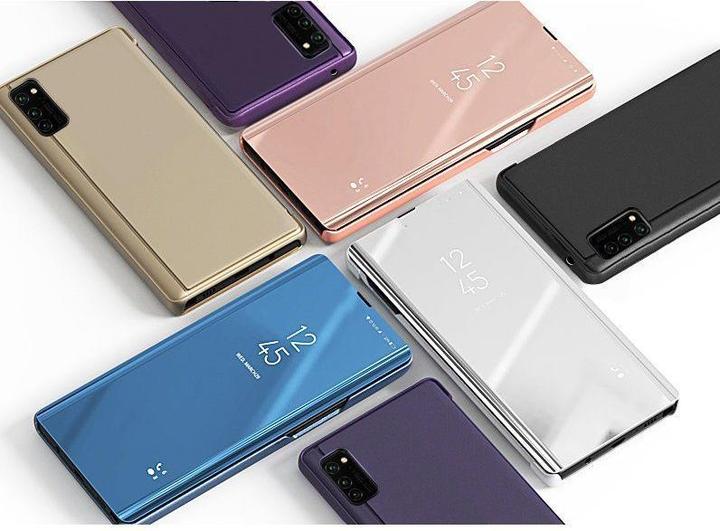 Actual product image Hurtel Clear View Case flip cover for Samsung Galaxy A03s (166.5) black (Samsung Galaxy A03s)