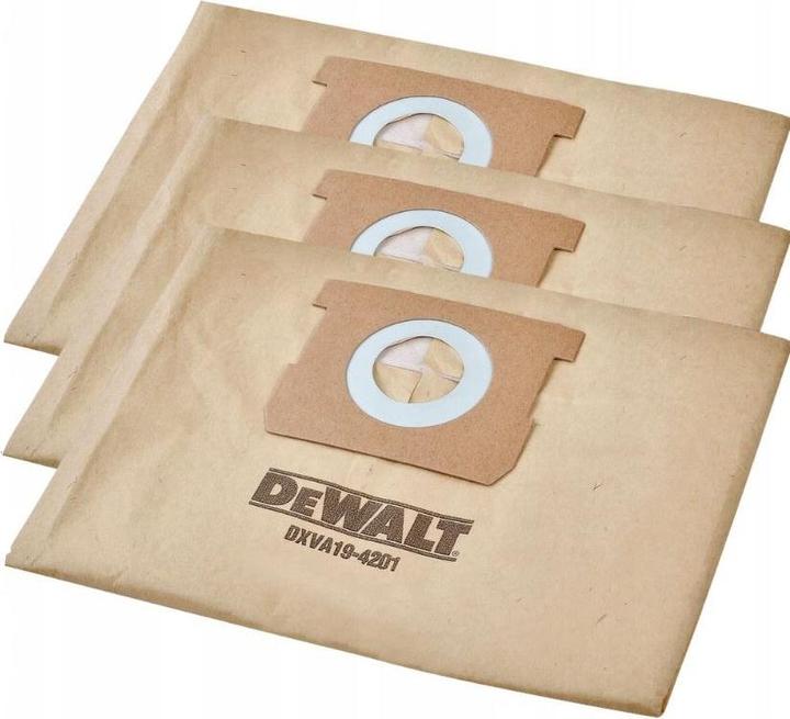 Image du produit DeWalt Zubehör DXVA19-4201 Staubsaugerbeutel 23-38 Liter 3 Stück (3 x)