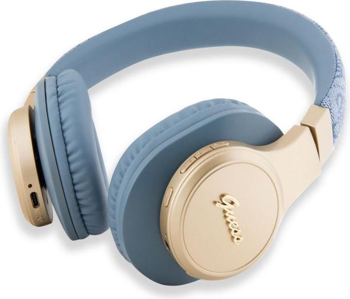 Produktbild Guess Wireless Leather Headphone with Metal Logo (keine Geräuschunterdrückung, 32 h, Kabellos)