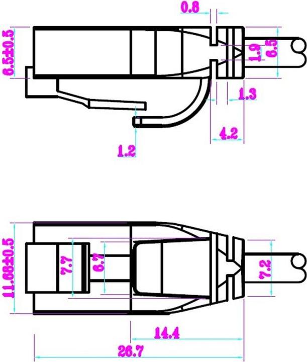 Actual product image Goobay network cable (U/UTP, CAT6, 3 m)