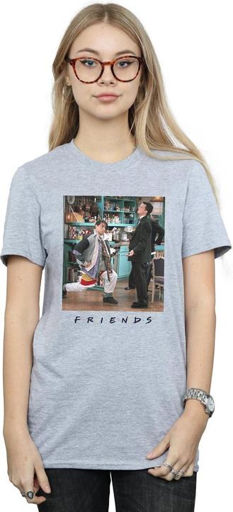 Actual product image Friends Womens/Ladies Joey Lunges Cotton Boyfriend T-Shirt (L)