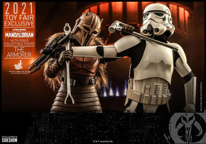 Actual product image Hot Toys Star Wars - The Mandalorian "The Armorer" 2021 Toy Fair Exclusive 1/6 Action Figure