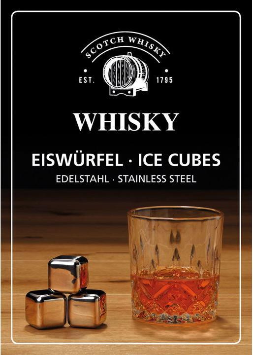 Actual product image G. Wurm Whiskey Ice Cube Set made of stainless steel, 2.7 (Whisky stones)