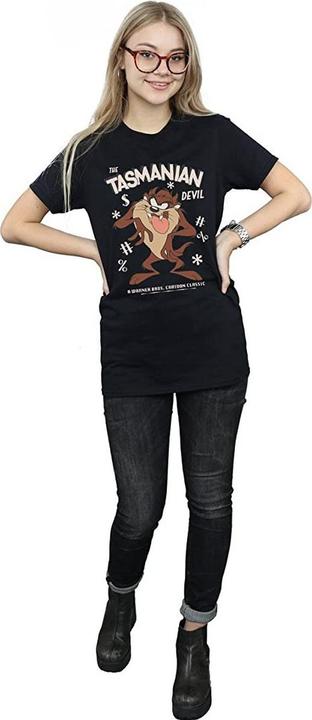 Immagine prodotto Looney Tunes Maglietta boyfriend in cotone vintage del Diavolo della Tasmania (L)