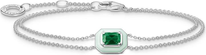 Produktbild Thomas Sabo Armband mit grünem Stein silber (19 cm, Emaille, 925er Silber)
