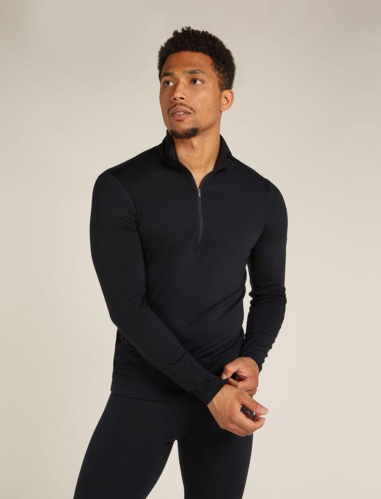 Image du produit Icebreaker Hommes Mérino Blend Core Heavyweight LS Half Zip (L)