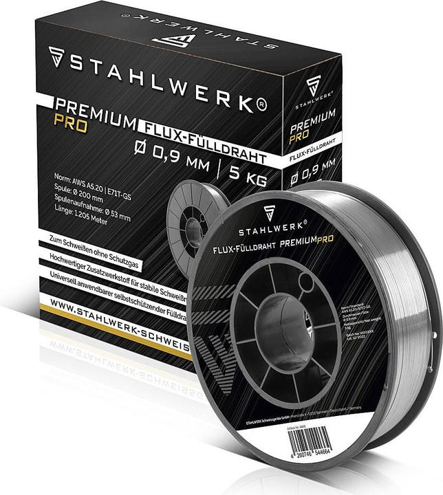 Immagine prodotto Stahlwerk Filo per saldatura MIG MAG Premium E71T-GS Ø 0,9 mm S200/D200 5 kg