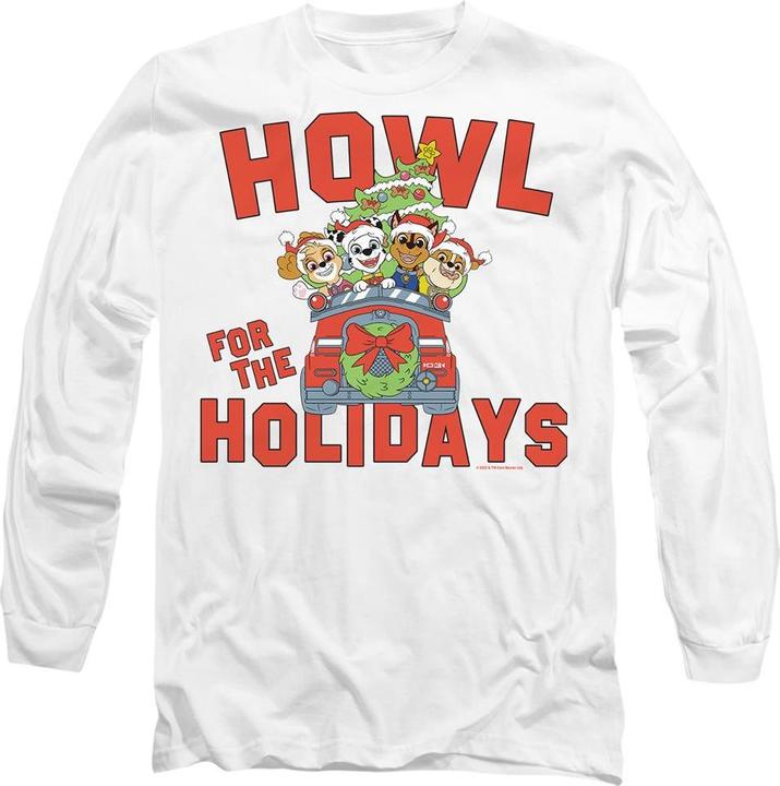 Paw Patrol Howl For The Christmas Holidays TShirt (M)