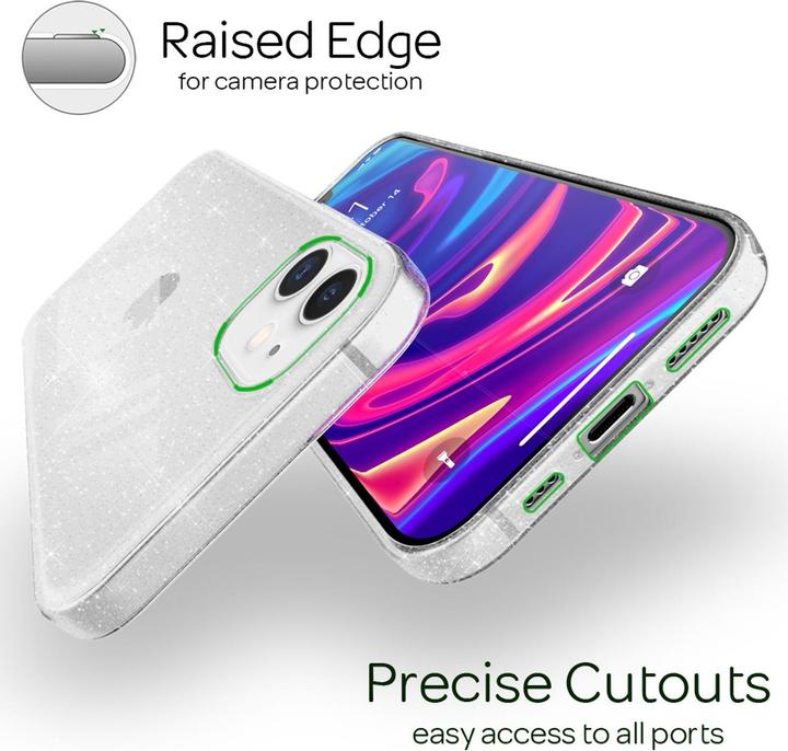 Immagine prodotto Nalia Custodia per cellulare Glitter (Apple iPhone 12 Pro, Apple iPhone 12)