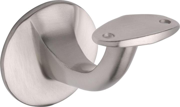 Produktbild Marchesi Handlaufträger mit gewölbter Auflage, Wandabstand 65mm, Messing vernickelt matt (1 Stk.)