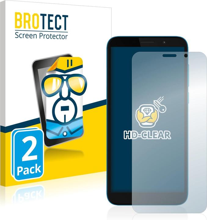 Produktbild BROTECT Schutzfolie Displayschutz Klar (2 Stück, Motorola Moto E6 Play)