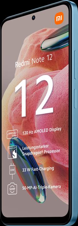 Actual product image Xiaomi Redmi Note 12 (128 GB, Ice Blue, 6.67", Dual SIM, 50 Mpx, 4G)