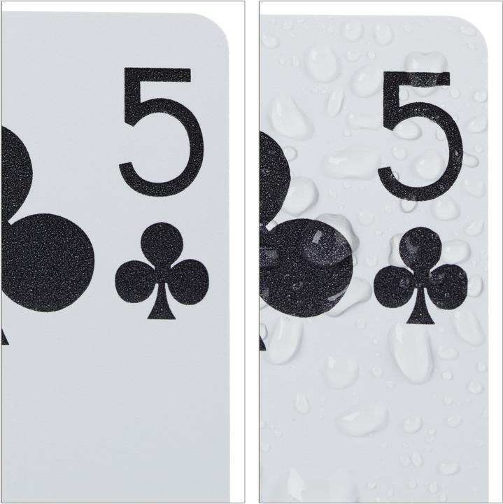 Image du produit Relaxdays Cartes de poker (Allemand, Français, Italien, Anglais)