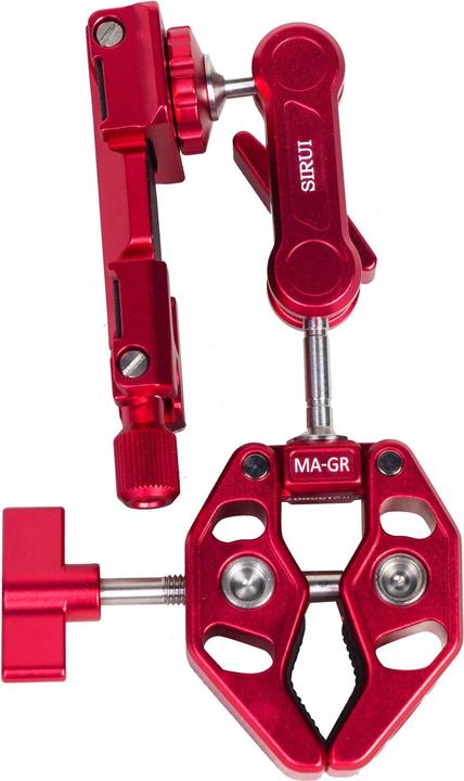 Productafbeelding Sirui MA-GR Afvalklem met Magische Arm en Smartphonehouder Rood (Statiefklem)