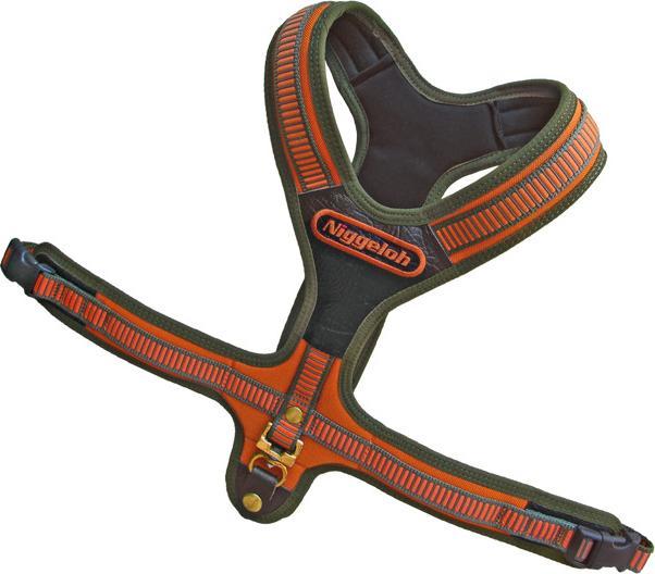 Produktbild Niggeloh Führgeschirr Follow (2) orange-oliv M (M, Hund, Hundesport)