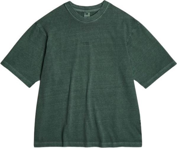 G-Star quadratisches t-shirt, das in der itte der brust überfärbt ist (M)