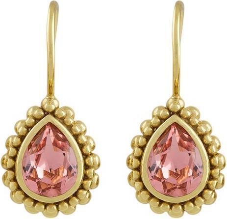 Produktbild Steinkult Ohrringe "Amber petite" (Messing, 18 Kt. Vergoldet, Kristallstein)