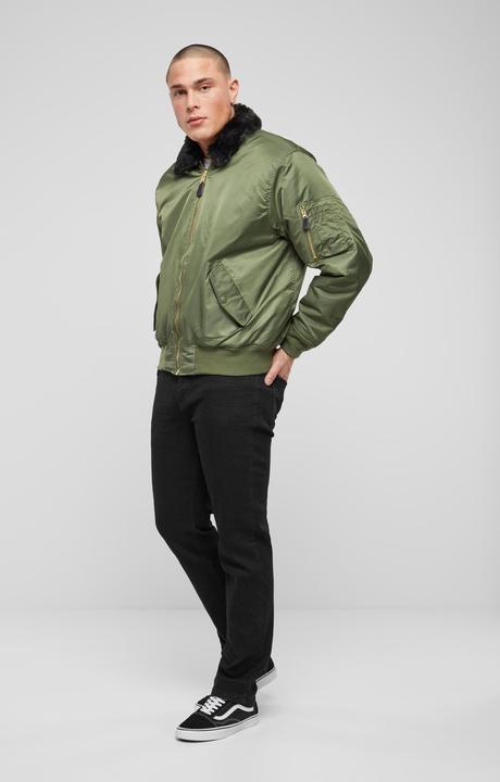 Produktbild Brandit MA2 Fur Collar Outdoorjacke Grösse 4XL Farbe Oliv (4XL)