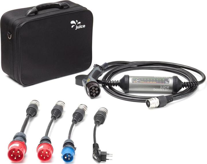 Juice Technology Juice Booster 2 Swiss Traveller Set (Typ 2, 22 kW, 32 A, CEE16 blau, CEE16 rot, Typ 13, CEE32 rot)