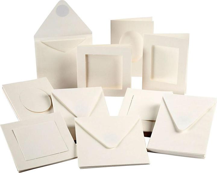 Productafbeelding Creativ Company Passepartout kaarten, set van 50